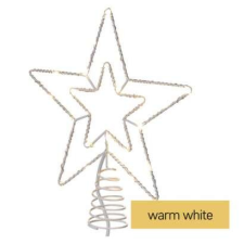 Emos Lighting Standard LED sorolható karácsonyi csillag, 28,5 cm, kültéri és beltéri, meleg fehér karácsonyfa izzósor