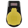 Emos P00292 kapcsolós dugalj, 1× 2P+PE, IP44, fekete