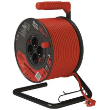  Emos P092251 kábeldob 3x1,5mm2 25m-es kábellel 4 aljzat kábel és adapter