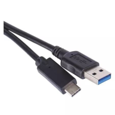 Emos SM7021BL USB-A - USB-C töltő- és adatkábel 1m fekete kábel és adapter