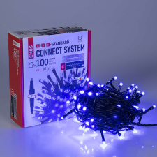 Emos Standard Connect sorolható kültéri karácsonyi fényfüzér, kék, 10m, 100db LED, hálózati adapter né... kültéri izzósor