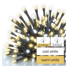 Emos Standard LED sorolható karácsonyi füzér, 10 m, kültéri, meleg/hideg fehér kültéri izzósor