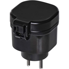Emos távirányítású aljzatok IP44, fekete kábel és adapter