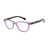 Emporio Armani EA3099 6197 Shiny Transparent Violet Demo Lens szemüveg