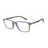 Emporio Armani EA3237 6108 Shiny Transparent Blue Demo Lens szemüveg