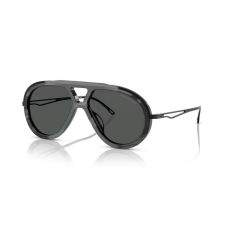 Emporio Armani EA4242U 621187 SHINY STRIPED GREY DARK GREY napszemüveg