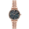  Emporio Armani Gianni T-Bar női karóra, rose gold acél, grafit számlap