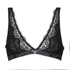 Emporio Armani Merevítő nélküliek VICHY MESH   LACE Fekete EU S