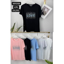 EMT Póló pamut női póló mintás – 2XL/3XL női póló