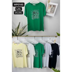  EMT Póló pamut női póló mintás – 2XL/3XL Sárga