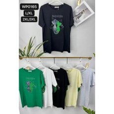  EMT Póló pamut női póló mintás – 2XL/3XL Zöld