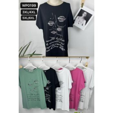  EMT Póló pamut női póló mintás – 3XL/4XL