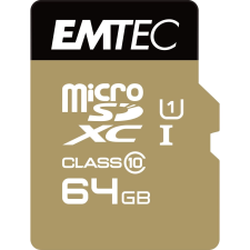 Emtec 64GB microSDXC Emtec Gold+ CL10 + adapter (ECMSDM64GXC10GP) (ECMSDM64GXC10GP) memóriakártya