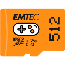 Emtec Gaming Memóriakártya, microSD, 512GB, UHS-I/U3/V30/A2 (MEMSG512) (ECMSDM512GXCU3G) memóriakártya