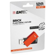 Emtec Pendrive, 128GB, USB 2.0, EMTEC "C350 Brick", narancssárga pendrive