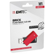 Emtec Pendrive, 16GB, USB 2.0, EMTEC "C350 Brick", piros pendrive
