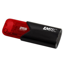 Emtec Pendrive, 256GB, USB 3.2, EMTEC "B110 Click Easy", fekete-piros pendrive