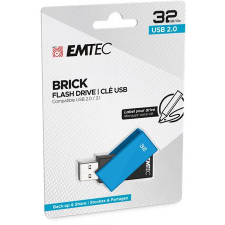 Emtec Pendrive, 32GB, USB 2.0, EMTEC &quot;C350 Brick&quot;, kék pendrive