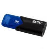 Emtec Pendrive, 32GB, USB 3.2, EMTEC  B110 Click Easy , fekete-kék