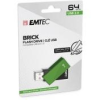 Emtec Pendrive, 64GB, USB 2.0, EMTEC  C350 Brick , zöld