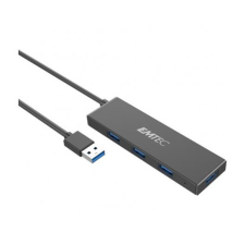 Emtec USB elosztó-HUB, 4xUSB 3.1/1xUSB micro, EMTEC "T620A" hub és switch