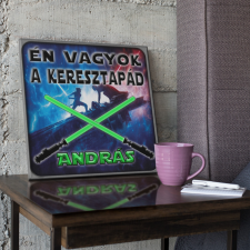 Én vagyok a keresztapád - Star Wars Vászonkép (Személyre szabható) grafika, keretezett kép