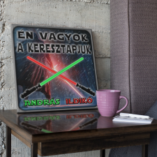  Én vagyok a keresztapjuk - Star Wars Vászonkép (Személyre szabható) grafika, keretezett kép