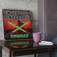 Én vagyok a nagyapád - Star Wars Vászonkép (Személyre szabható) grafika, keretezett kép