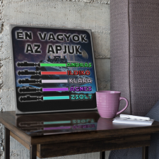 Én vagyok az apjuk - Star Wars Vászonkép (Személyre szabható) grafika, keretezett kép