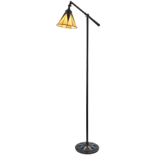Endon Lighting Endon klasszikus tiffany állólámpa dark star fekete sokszínű end74355 világítás