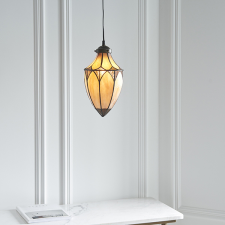 Endon Lighting Endon klasszikus tiffany függeszték brooklyn sötétbarna sokszínű end63975 világítás