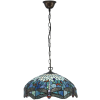 Endon Lighting Endon klasszikus tiffany függeszték dragonfly blue sötétbarna sokszínű end64080