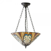 Endon Lighting Endon klasszikus tiffany függeszték hector sötétbarna sokszínű end70750