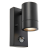 Endon Lighting Endon modern kültéri fali lámpa palin pir matt fekete átlátszó end75435