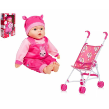  Éneklő Beszélő Játék Baba 46cm, Lili+ Játékbabakocsi unicorn baba
