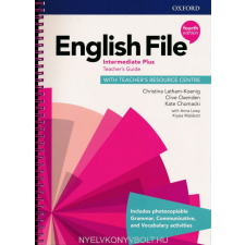  ENGLISH FILE 4TH INTER PLUS TG+ONL nyelvkönyv, szótár