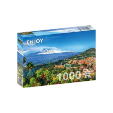 Enjoy 1000 db-os puzzle - Etna Volcano and Taormina, Sicily (2087) puzzle, kirakós