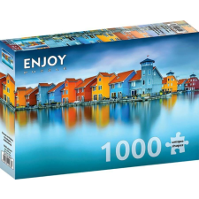 Enjoy 1000 db-os puzzle - Houses on Water, Groningen, Netherlands (2078) puzzle, kirakós
