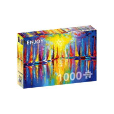 Enjoy 1000 db-os puzzle - Rainbow Sailboats (1732) puzzle, kirakós