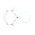 ENKAY műanyag keret (BUMPER, ütésálló + kijelzővédő üveg) ÁTLÁTSZÓ [Samsung Galaxy Watch 3 41mm (SM-R850)] (5996591017266)