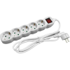 Entac Elosztó 5 Foglalat Kapcsolóval 1,5m, 1,5 mm²
