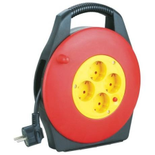 Entac KÁBELDOBOS HOSSZABBÍTÓ 4 FOGLALAT 10M ESCRG4-10 hosszabbító, elosztó