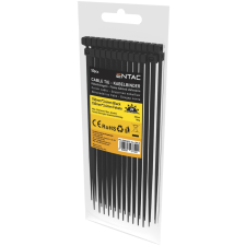 Entac Kábelkötegelő 3.6mmx150mm Fekete, 50 db villanyszerelés
