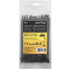 Entac Kábelkötegelő 3.6mmx300mm Fekete villanyszerelés