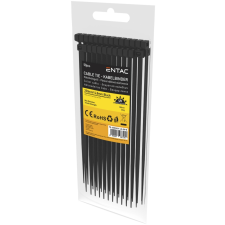 Entac Kábelkötegelő 4.8mmx250mm Fekete, 50 db villanyszerelés