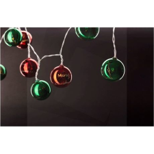 Entac karácsonyi füzér színes gömb LED (ECL-CCBD-10WW) (ECL-CCBD-10WW) karácsonyfa izzósor