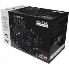 Entac Karácsonyi IP44 180 LED Jégcsapfüzér CW 4m karácsonyfa izzósor