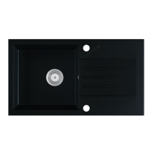 Eos Gránit Mosogató EOS Evinion + szifon készlet (matt fekete) mosogatótálca