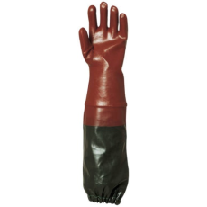 EP. EP MÁRTOTT PVC KESZTYŰ, BORDÓ, SAV/LÚG/OLAJÁLLÓ, 70CM