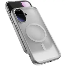 Epico HeroMatte Pro Mag+ tok iPhone 17 Qi2 és MagSafe kompatibilis, szürke tok és táska